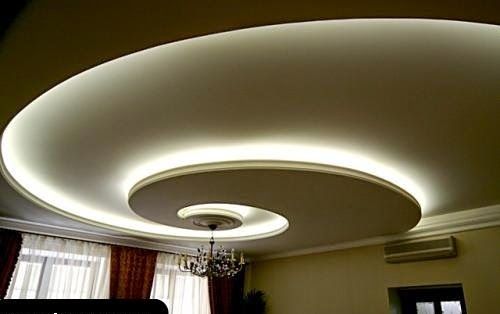 Hidden lights for design ceiling